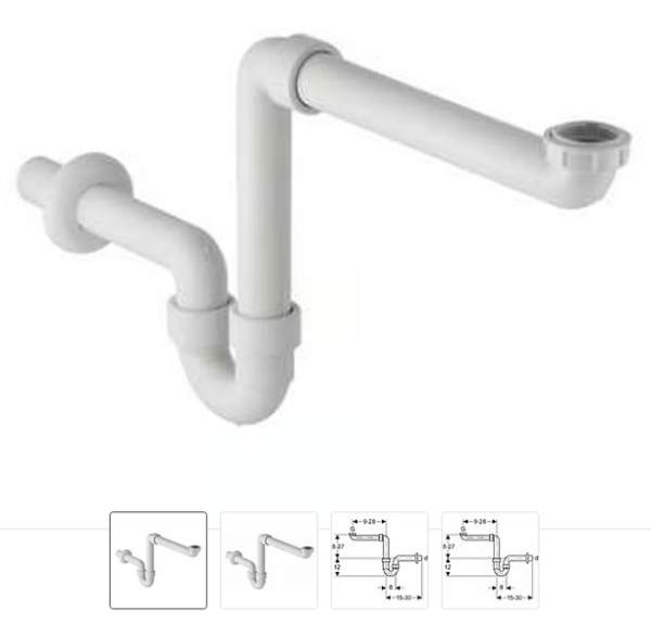 Geberit reukafsleuter 6/4x0mm Alpienwit